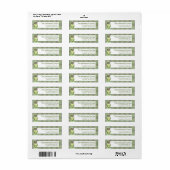 Irish Girl Doll St. Patrick's Étiquette de adresse (Feuille entière)