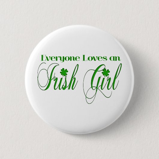 Irish Girl Ronde Button 5,7 Cm (Voorkant)