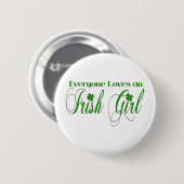 Irish Girl Ronde Button 5,7 Cm (Voorkant /achterkant)