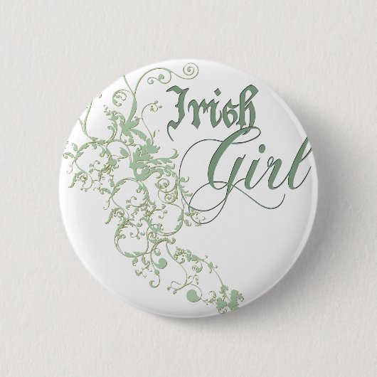 Irish Girl Ronde Button 5,7 Cm (Voorkant)