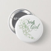 Irish Girl Ronde Button 5,7 Cm (Voorkant /achterkant)