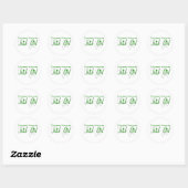 Irish Girl Ronde Sticker (Vel)