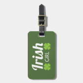 Irish Girl White Bagagelabel (Voorkant verticaal)