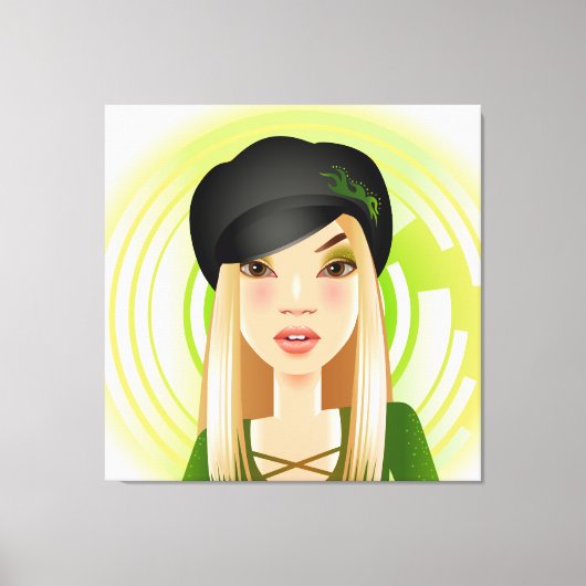 Irish Girl Wrapped Canvas (Voorkant)