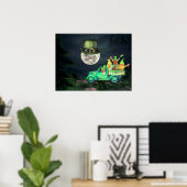 Irish Gnomes en Full Moon Shenanigans Poster (Thuiskantoor)