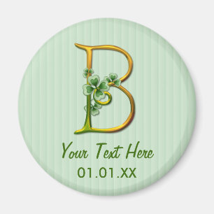 Irish Gold Monogram B Magneet