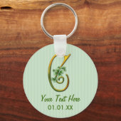 Irish Gold Monogram C Sleutelhanger (Voorkant)