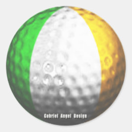 Irish Golf Ronde Sticker