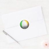 Irish Golf Ronde Sticker (Envelop)