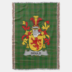 Irish Gould Coat of Arms Family Crest Ireland Deken