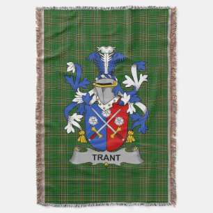Irish Grant of Trent Coat of Arms Family Crest Ir Deken