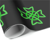 Irish Green Celtic Knot Cadeaupapier (Rol Hoek)