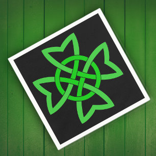 Irish Green Celtic Knot Servet