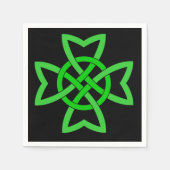 Irish Green Celtic Knot Servet (Voorkant)