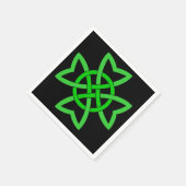 Irish Green Celtic Knot Servet (Hoek)