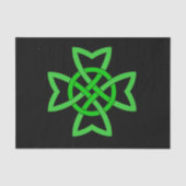 Irish Green Celtic Knot Tissuepapier (Voorkant)