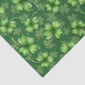Irish Green Four Leaf Clover Tissuepapier (Detail)