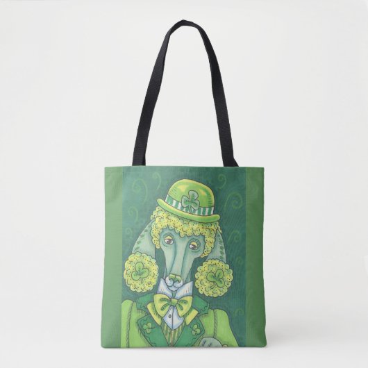 IRISH GREEN FRENCH POODLE, DOG CANVAS TAS (Voorkant)