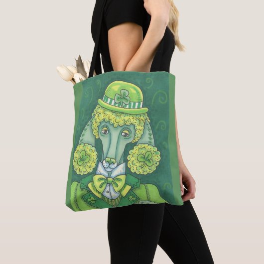 IRISH GREEN FRENCH POODLE, DOG CANVAS TAS (Dichtbij)