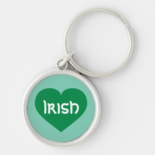 Irish Green Heart Sleutelhanger (Voorkant)