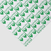 Irish Green Hearts Tissuepapier (Detail)