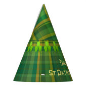 Irish Green Pset (Tartan) Custom Feesthoedjes (Links)