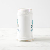 Irish Green Shamrock Clover - gepersonaliseerd Bierpul (Center)