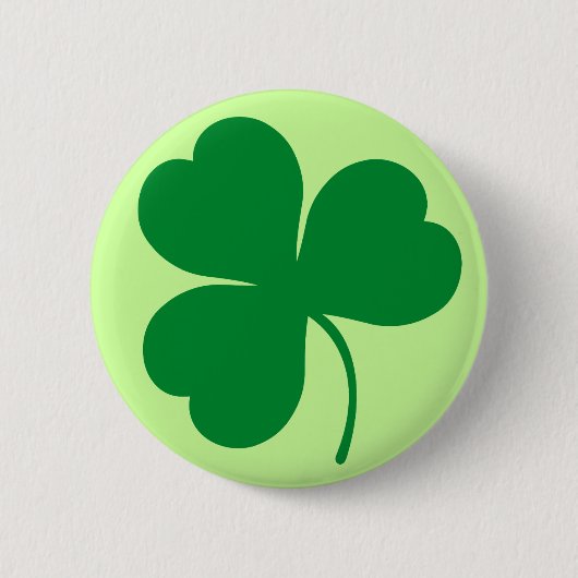 Irish Green Shamrock Clover Gift Ronde Button 5,7 Cm (Voorkant)
