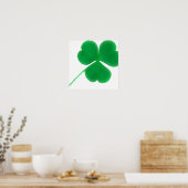 Irish Green Shamrock Simple | St. Patrick's Day Poster (Keuken)