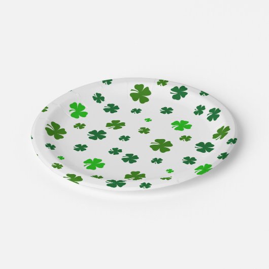 Irish Green Shamrocks St. Patricks Day Party Bord (Gekanteld)