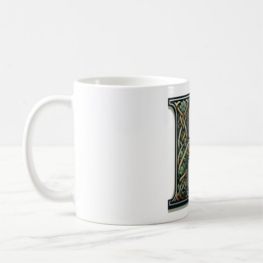 Irish H Monogram Coffee Mug (Gauche)