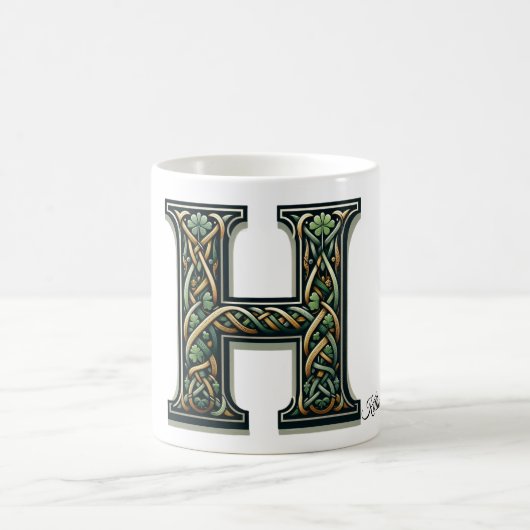 Irish H Monogram Coffee Mug Koffiemok (Center)