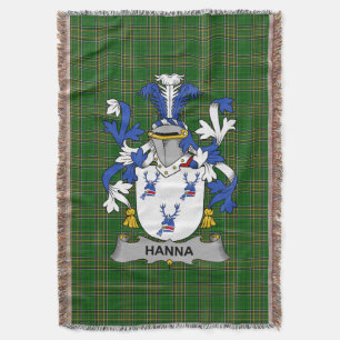 Irish Hanna of O_Hanna Wapen van de familie Crest Deken