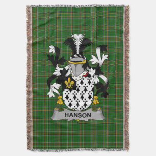 Irish Hanson of O_Hanson Wapen van de familie Cres Deken