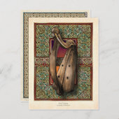 Irish Harp Briefkaart (Voorkant / Achterkant)