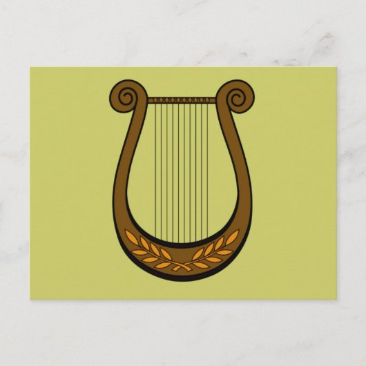 Irish Harp Briefkaart (Voorkant)