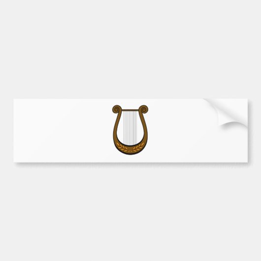 Irish Harp Bumpersticker (Voorkant)