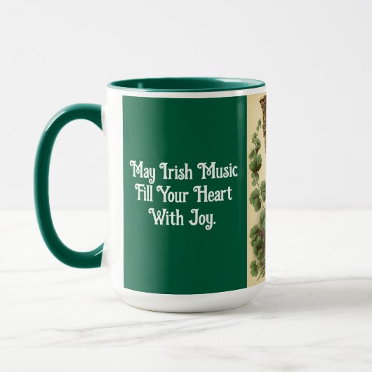 Irish Harp Combo Mug (Gauche)