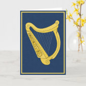 Irish Harp Kaart (Gele Bloem)