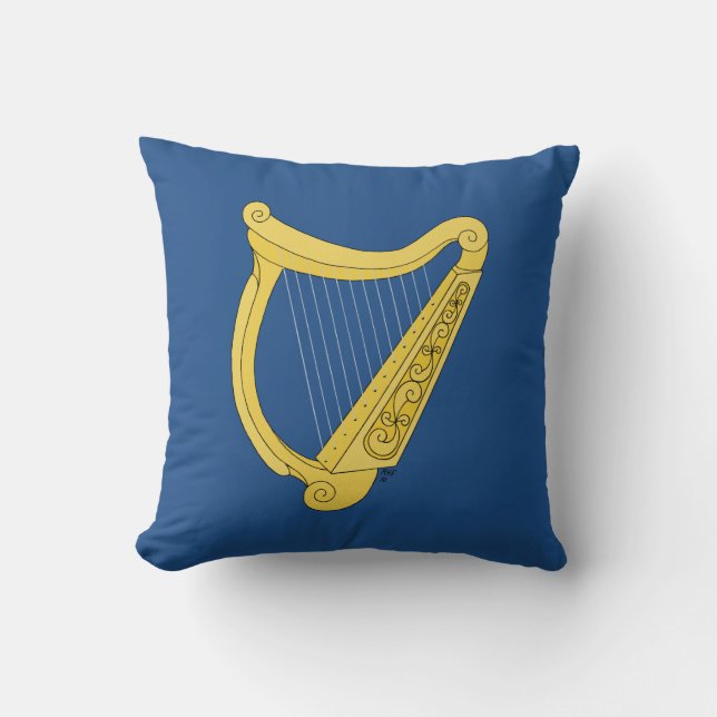 Irish Harp Kussen (Voorkant)