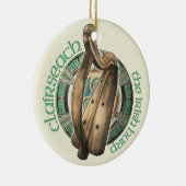 Irish Harp Pendant/Ornament Keramisch Ornament (Rechts)