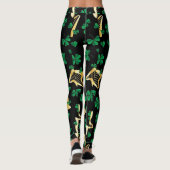 Irish Harps + Shamrocks Leggings (Achterkant)