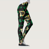 Irish Harps + Shamrocks Leggings (Rechts)
