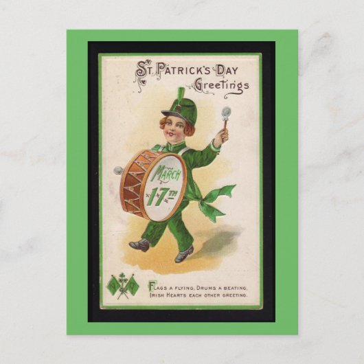 Irish Hearts Greeting, St. Patrick's Day Briefkaart (Voorkant)