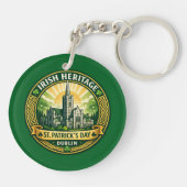 Irish Heritage - Dublin Sleutelhanger (Achterkant)