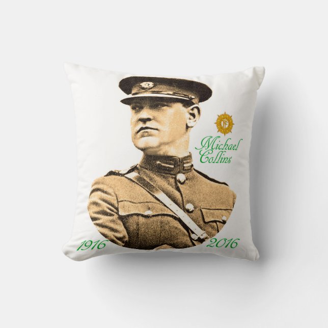 Irish Hero afbeelding voor polyester-kussen Kussen (Voorkant)