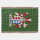 Irish Hickman Coat of Arms Family Crest Ireland Deken (Voorkant)