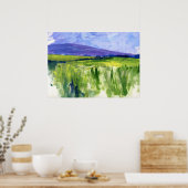 Irish Hillside Painting Poster (Keuken)