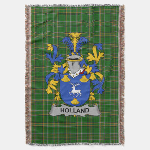 Irish Holland Coat of Arms Family Crest Ierland Deken