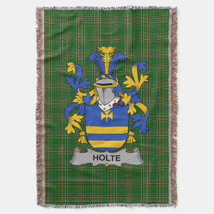 Irish Holte of Holt Wapen Familie Crest Ire Deken